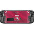 NFL San Francisco 49ers Team Jersey Steam Deck Handheld Gaming Computer Skin